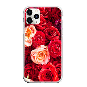 Чехол для iPhone 11 Pro матовый с принтом Букет роз в Тюмени, Силикон |  | большие | букет | девушкам | красивые | пышные | розы | цветы | яркие