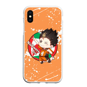 Чехол для iPhone XS Max матовый с принтом Nishinoya Yuo | Haikyu | Волейбол (Z) в Тюмени, Силикон | Область печати: задняя сторона чехла, без боковых панелей | haikuu | haikyu | haikyuu | nishinoya yuo | волейбол | сёё | сёё хината | спортивная манга | хайку | хайкю | хината