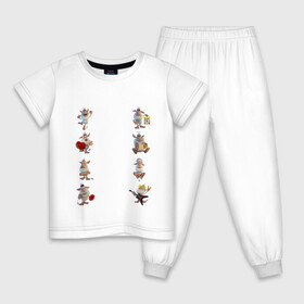 Детская пижама хлопок с принтом  Вooba  в Тюмени, 100% хлопок |  брюки и футболка прямого кроя, без карманов, на брюках мягкая резинка на поясе и по низу штанин
 | booba | буба | буба стикеры | домовенок | домовой | стикеры | эмоции