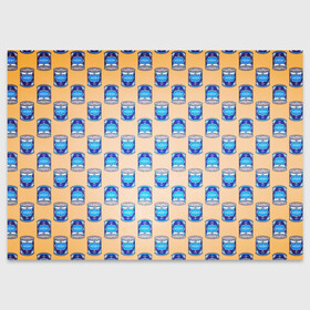 Поздравительная открытка с принтом Сгущенка паттерн в Тюмени, 100% бумага | плотность бумаги 280 г/м2, матовая, на обратной стороне линовка и место для марки
 | pop art | десерт | еда | паттерн | поп арт | сгущенка | сладкое
