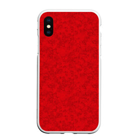 Чехол для iPhone XS Max матовый с принтом Ярко-красный мраморный узор в Тюмени, Силикон | Область печати: задняя сторона чехла, без боковых панелей | абстрактный | алый | камень | красный | красный мрамор | мрамор | мраморный узор | современный
