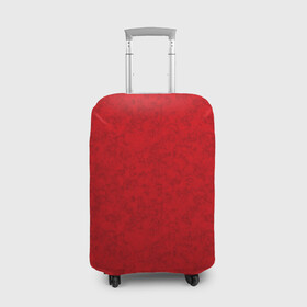 Чехол для чемодана 3D с принтом Ярко-красный мраморный узор в Тюмени, 86% полиэфир, 14% спандекс | двустороннее нанесение принта, прорези для ручек и колес | абстрактный | алый | камень | красный | красный мрамор | мрамор | мраморный узор | современный