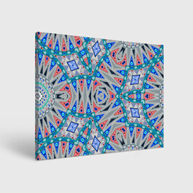 Холст прямоугольный с принтом Серо-синий абстрактный узор  в Тюмени, 100% ПВХ |  | Тематика изображения на принте: абстрактный | асимметричный | креативный | молодежный | серый | синий | современный