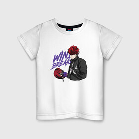 Детская футболка хлопок с принтом Vinny Hong в Тюмени, 100% хлопок | круглый вырез горловины, полуприлегающий силуэт, длина до линии бедер | Тематика изображения на принте: anime | manhwa | vinny hong | windbreaker | аниме | ветролом | манга | манхва