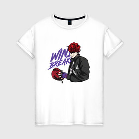 Женская футболка хлопок с принтом Vinny Hong в Тюмени, 100% хлопок | прямой крой, круглый вырез горловины, длина до линии бедер, слегка спущенное плечо | anime | manhwa | vinny hong | windbreaker | аниме | ветролом | манга | манхва