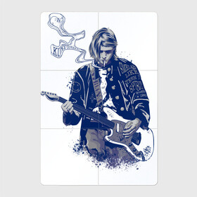 Магнитный плакат 2Х3 с принтом Курт Кобейн в Тюмени, Полимерный материал с магнитным слоем | 6 деталей размером 9*9 см | Тематика изображения на принте: cobain | kurt | nirvana | кобейн | курт | нирвана | рок