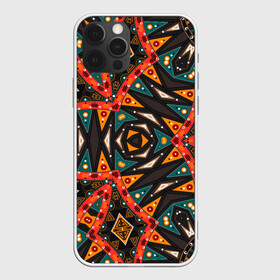 Чехол для iPhone 12 Pro Max с принтом Абстрактный арабский узор  в Тюмени, Силикон |  | абстрактный | арабский | восточный | геометрические фигуры | заплатки | коричневый | оранжевый | орнамент | пэчворк | современный