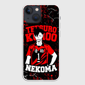 Чехол для iPhone 13 mini с принтом КУРОО ТЕЦУРО   TETSURO в Тюмени,  |  | anime | haikyu | kuroo tetsuro | manga | nekoma. | аниме | волейбол | герой | куроо тецуро | манга | некома | персонаж