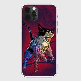 Чехол для iPhone 12 Pro Max с принтом CYBERCAT | КИБЕРКОТ (Z) в Тюмени, Силикон |  | 2077 | cat | cats | cyber cat | meow | кибер кот | киберкот | кот | котик | котики | коты | кошка | кошки | красивая кошка | мяу
