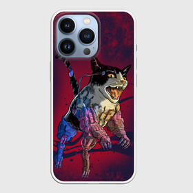 Чехол для iPhone 13 Pro с принтом CYBERCAT | КИБЕРКОТ (Z) в Тюмени,  |  | 2077 | cat | cats | cyber cat | meow | кибер кот | киберкот | кот | котик | котики | коты | кошка | кошки | красивая кошка | мяу