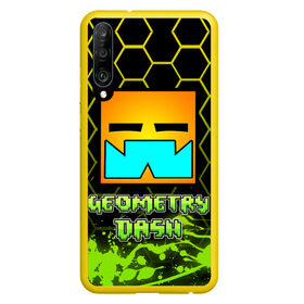 Чехол для Honor P30 с принтом Geometry Dash (Классика) в Тюмени, Силикон | Область печати: задняя сторона чехла, без боковых панелей | dash | geometry | geometry dash | геометри десш | квадрат | мобильная игра | шеометри даш