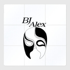 Магнитный плакат 3Х3 с принтом Маска BJ Alex в Тюмени, Полимерный материал с магнитным слоем | 9 деталей размером 9*9 см | alex | bj | bj alex | алекс | ан джи вон | аниме | дживон | маска | сенен ай | стример