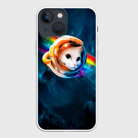 Чехол для iPhone 13 mini с принтом Котик Космонавт в Тюмени,  |  | cat | астронавт | звезды | киса | киска | кися | космонавт | космос | кот | котик | котики | кошка | скафандр