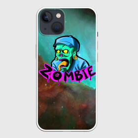 Чехол для iPhone 13 с принтом ZOMBIE в Тюмени,  |  | зомбаки | зомби | зомби апокалипсис | конец света | мертвец | труп | ужасы