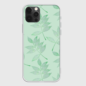 Чехол для iPhone 12 Pro Max с принтом Зеленые листья в Тюмени, Силикон |  | 8 марта | leaves | summer | ботаническая иллюстрация | весна | зеленый | лето | листья | любовь | праздник | принт | природа | растения