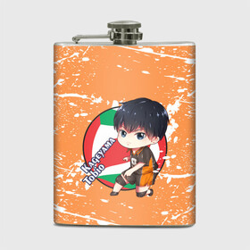 Фляга с принтом Kageyama tobio | Haikyu (Z) в Тюмени, металлический корпус | емкость 0,22 л, размер 125 х 94 мм. Виниловая наклейка запечатывается полностью | Тематика изображения на принте: haikuu | haikyu | haikyuu | kageyama | kageyama tobio | tobio | волейбол | спортивная манга | хайку | хайкю