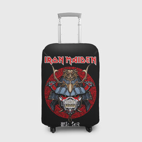 Чехол для чемодана 3D с принтом Iron Maiden, Senjutsu в Тюмени, 86% полиэфир, 14% спандекс | двустороннее нанесение принта, прорези для ручек и колес | iron maiden | senjutsu | айрон мейден | группы | музыка | рок | самурпй | хеви метал | череп