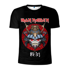 Мужская футболка 3D спортивная с принтом Iron Maiden, Senjutsu в Тюмени, 100% полиэстер с улучшенными характеристиками | приталенный силуэт, круглая горловина, широкие плечи, сужается к линии бедра | iron maiden | senjutsu | айрон мейден | группы | музыка | рок | самурпй | хеви метал | череп