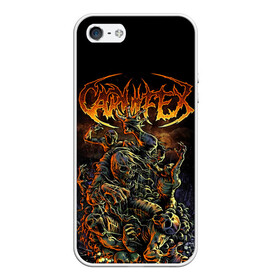 Чехол для iPhone 5/5S матовый с принтом Carnifex в Тюмени, Силикон | Область печати: задняя сторона чехла, без боковых панелей | carnifex | die without hope | graveside confessions | world war x | группы | дэткор | карнифекс | музыка | рок