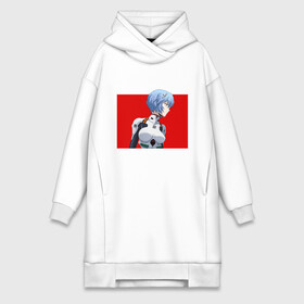 Платье-худи хлопок с принтом Rei Ayanami в Тюмени,  |  | eva | evangelion | the end of evangelion | аянами рей | ева | евангелион | оянами рей | рей | рэй