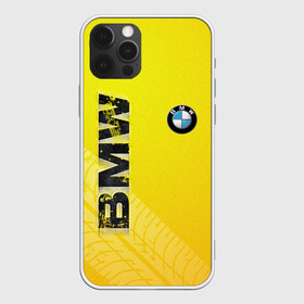 Чехол для iPhone 12 Pro с принтом BMW СЛЕДЫ ШИН | БМВ в Тюмени, силикон | область печати: задняя сторона чехла, без боковых панелей | bmw | авто | автомобиль | бмв | логотип | марка | машина | надпись | текстура