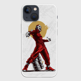 Чехол для iPhone 13 mini с принтом JOES JORDISON | SLIPKNOT | СЛИПКНОТ (Z) в Тюмени,  |  | joey jordison | rock | slipknot | джонас джордисон | петля | рок | скользящий узел | слипкнот | тяжелый рок | удавка