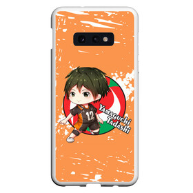 Чехол для Samsung S10E с принтом Yamaguchi Tadashi | Haikyu | Волейбол (Z) в Тюмени, Силикон | Область печати: задняя сторона чехла, без боковых панелей | haikuu | haikyu | haikyuu | yamaguchi tadashi | волейбол | спортивная манга | хайку | хайкю