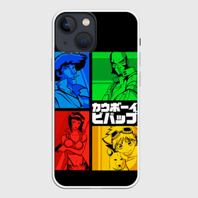 Чехол для iPhone 13 mini с принтом Ковбой Бибоп в Тюмени,  |  | anime | cowboy bebop | space cowboy | айн | аниме | джет блэк | ковбой | ковбой бибоп | космический | космос | манга | спайк шпигель | фэй валентайн | эдвард