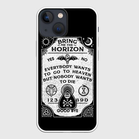 Чехол для iPhone 13 mini с принтом Bring Me the Horizon Уиджи в Тюмени,  |  | Тематика изображения на принте: bmth | bring me the horizon | horizon | группы | доска уиджи | музыка | рок