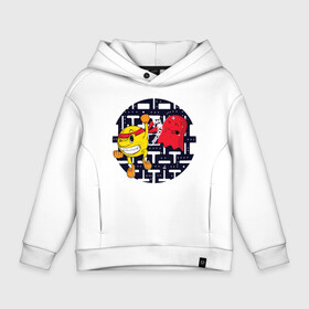 Детское худи Oversize хлопок с принтом Pac-Man в Тюмени, френч-терри — 70% хлопок, 30% полиэстер. Мягкий теплый начес внутри —100% хлопок | боковые карманы, эластичные манжеты и нижняя кромка, капюшон на магнитной кнопке | game | gamer | gaming | nds | nintendo | pac man | ps3 | ps4 | psp | wii | xbox | аркада | джойстик | игра | игровая приставка | игры | классика игр | контроллер | пакман