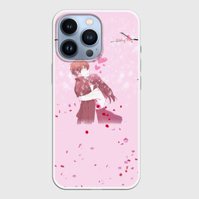 Чехол для iPhone 13 Pro с принтом Аниме Объятия Любовь Пара в Тюмени,  |  | anime | japan | love | аниме | анимэ | знак | любовь | манги | обнимашки | пара | парные | персонаж | сакура | саске | сердечки | сердце | цветы | япония