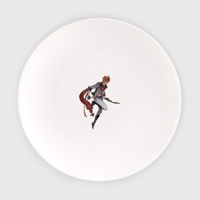 Тарелка с принтом Тарталья в деле в Тюмени, фарфор | диаметр - 210 мм
диаметр для нанесения принта - 120 мм | арт | ли юэ | ржавый лук | рисунок | снежная | тарталья | фатуи