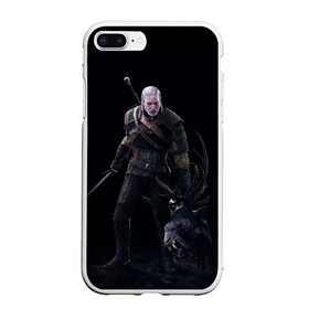 Чехол для iPhone 7Plus/8 Plus матовый с принтом The Witcher в Тюмени, Силикон | Область печати: задняя сторона чехла, без боковых панелей | geralt | the witcher | wild hunt | witcher 3 | ведьмак | ведьмак 3 | геральт | дикая охота