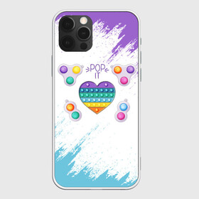 Чехол для iPhone 12 Pro Max с принтом POP IT HEART в Тюмени, Силикон |  | Тематика изображения на принте: pop it | popit | антистресс | игрушка | поп ит | попит | пузырчатая плёнка | пупырка | сердечко | сердце | симпл димпл | симплдимпл