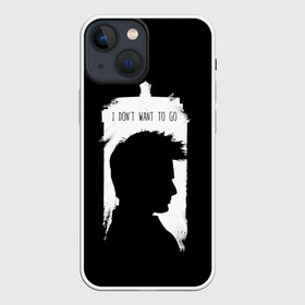 Чехол для iPhone 13 mini с принтом Я не хочу идти в Тюмени,  |  | Тематика изображения на принте: doctor who | serial | доктор кто | путешествия во времени | сериал | сериалы | фантастика