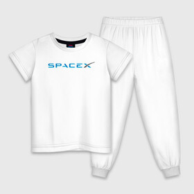 Детская пижама хлопок с принтом Space X, Спейс Икс лого в Тюмени, 100% хлопок |  брюки и футболка прямого кроя, без карманов, на брюках мягкая резинка на поясе и по низу штанин
 | astronautics | space | space x | spacex | usa | америка | космическая компания | космические полеты | космонавтика | космос | полеты | про космос | спейс x | спейс икс 