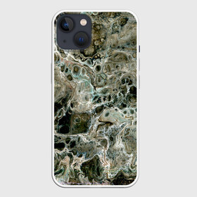 Чехол для iPhone 13 с принтом Инопланетный камуфляж в Тюмени,  |  | абстрактный | космос | краска | натуральный | паутина | пена | психоделический | психоделия | пятна | пятна краски | разводы | разводы краски | разливы краски | серый | фантазийный | фантастика