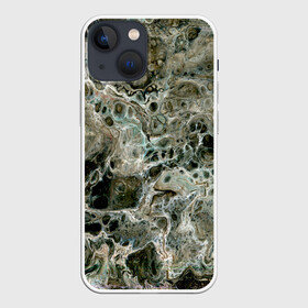 Чехол для iPhone 13 mini с принтом Инопланетный камуфляж в Тюмени,  |  | абстрактный | космос | краска | натуральный | паутина | пена | психоделический | психоделия | пятна | пятна краски | разводы | разводы краски | разливы краски | серый | фантазийный | фантастика