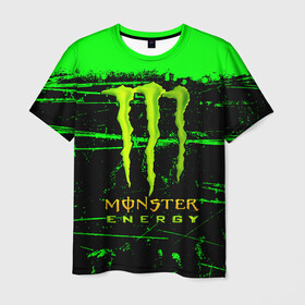 Мужская футболка 3D с принтом MONSTER ENERGY NEON LOGO в Тюмени, 100% полиэфир | прямой крой, круглый вырез горловины, длина до линии бедер | Тематика изображения на принте: monster | monster energy | монстер | монстер енерджи | монстер енэрджи | монстер энерджи | неон | энергетик | энергетический напиток