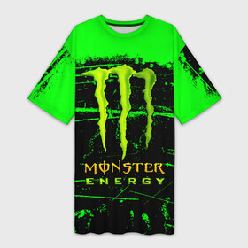 Платье-футболка 3D с принтом MONSTER ENERGY NEON LOGO в Тюмени,  |  | Тематика изображения на принте: monster | monster energy | монстер | монстер енерджи | монстер енэрджи | монстер энерджи | неон | энергетик | энергетический напиток