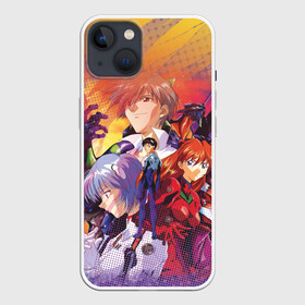 Чехол для iPhone 13 с принтом Евангелион в Тюмени,  |  | neon genesis evangelion | аниме | аска лэнгли сорью | евангелион | манга | рей аянами | синдзи икари