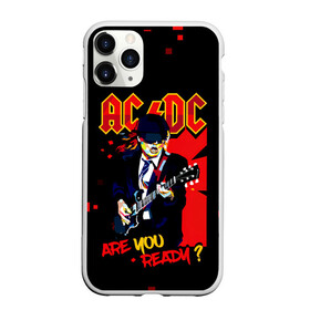 Чехол для iPhone 11 Pro матовый с принтом ARE YOU REDY? AC/DC в Тюмени, Силикон |  | ac dc | acdc | acdc ас дс | angus | back in black | highway to hell | mckinnon | you | австралийская | ангус янг | ас дс | асдс | блюз | в форме | гитара | группа | крис слэйд | метал | молния | музыка | певец | рок | рок н ролл | стиви янг