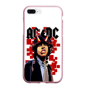 Чехол для iPhone 7Plus/8 Plus матовый с принтом AC/DC Ангус Янг в Тюмени, Силикон | Область печати: задняя сторона чехла, без боковых панелей | ac dc | acdc | acdc ас дс | angus | back in black | highway to hell | mckinnon | you | австралийская | ангус янг | ас дс | асдс | блюз | в форме | гитара | группа | крис слэйд | метал | молния | музыка | певец | рок | рок н ролл | стиви янг