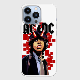 Чехол для iPhone 13 Pro с принтом AC DC Ангус Янг в Тюмени,  |  | ac dc | acdc | acdc ас дс | angus | back in black | highway to hell | mckinnon | you | австралийская | ангус янг | ас дс | асдс | блюз | в форме | гитара | группа | крис слэйд | метал | молния | музыка | певец | рок | рок н ролл | стиви янг