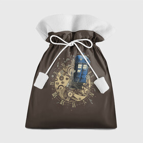 Подарочный 3D мешок с принтом Tie to Tardis в Тюмени, 100% полиэстер | Размер: 29*39 см | doctor who | serial | доктор кто | путешествия во времени | сериал | сериалы | фантастика