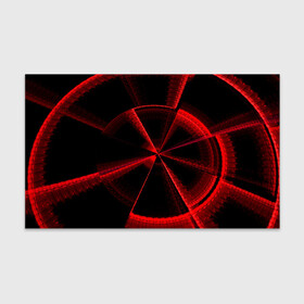 Бумага для упаковки 3D с принтом Атомный неон в Тюмени, пластик и полированная сталь | круглая форма, металлическое крепление в виде кольца | красный | круг | неон | цвет | черный