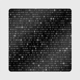Магнит виниловый Квадрат с принтом Бинарный код в Тюмени, полимерный материал с магнитным слоем | размер 9*9 см, закругленные углы | matrix | бинарный код | единица | единицы | матрица | нули | нули и единицы | нуль