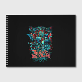 Альбом для рисования с принтом The Black Dahlia Murder в Тюмени, 100% бумага
 | матовая бумага, плотность 200 мг. | Тематика изображения на принте: death metal | tbdm | the black dahlia murder | группы | метал | музыка | рок