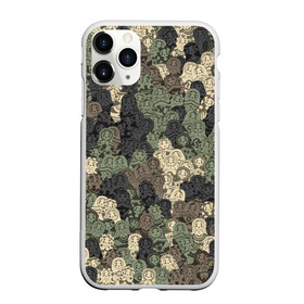 Чехол для iPhone 11 Pro Max матовый с принтом Камуфляж из матрёшек в Тюмени, Силикон |  | matryoshka | камуфляж | матрешка | милитари | паттерн | россия | русский | славянский | хаки