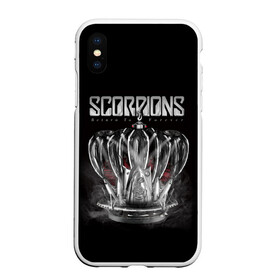 Чехол для iPhone XS Max матовый с принтом SCORPIONS в Тюмени, Силикон | Область печати: задняя сторона чехла, без боковых панелей | chainge | forever | germany | grunge | king | metal | music | punk | return | rock | scorpions | wind | ветер | германия | гранж | корона | метал | панк | перемен | рок | скорпионс | хард рок